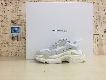 Vente avec paiement en ligne: Femme/Homme Balenciaga Triple-S 17FW Sneaker Blanc