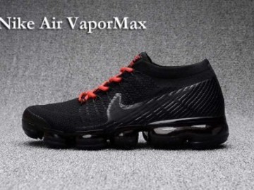 Vente avec paiement en ligne: Homme Nike Air Vapormax Flyknit Noir /Rouge