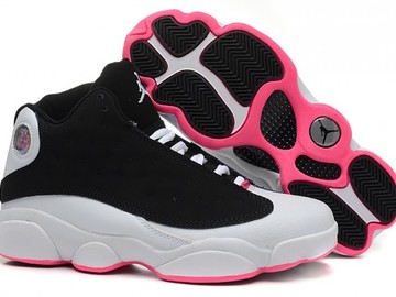 Vente avec paiement en ligne: Femme Nike Air Jordan 13 Noir/Rose