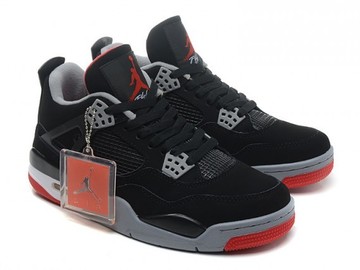 Vente avec paiement en ligne: Femme/Homme Nike Air Jordan 4 Retro Noir