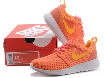 Vente avec paiement en ligne: Femme Nike Roshe Run London Olympiques Orange