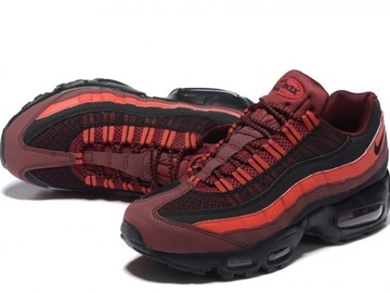 Vente avec paiement en ligne: Homme Nike Air Max 95 Essential Rouge/ Noir