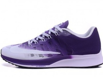 Vente avec paiement en ligne: Femme Nike Air Zoom Elite 9 Blanc/ Violet