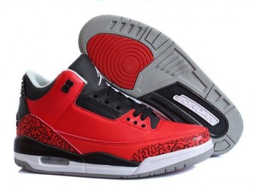 Vente avec paiement en ligne: Homme Nike Air Jordan 3 Rouge