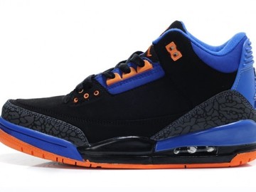 Vente avec paiement en ligne: Homme Nike Air Jordan 3 Noir/Bleu