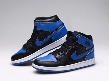 Vente avec paiement en ligne: Homme Nike Air Jordan 1 Bleu/Noir