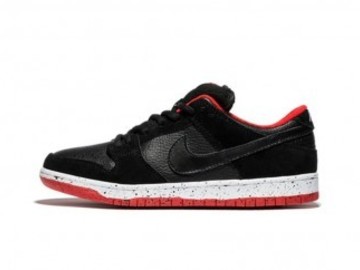 Vente avec paiement en ligne: Homme Nike Dunk Low Pro SB Cement Bred Noir/Rouge