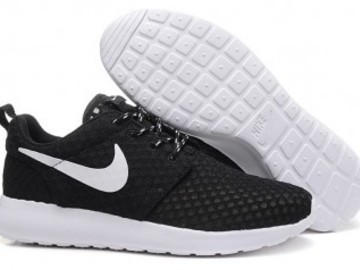 Vente avec paiement en ligne: Homme Nike Roshe Run London Olympiques Noir/Blanc