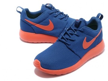 Vente avec paiement en ligne: Homme Nike Roshe Run London Olympiques Bleu/Orange