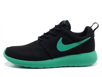 Vente avec paiement en ligne: Homme Nike Roshe Run London Olympiques Noir/Vert