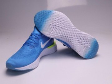 Vente avec paiement en ligne: Homme Nike Epic React Flyknit Bleu/Blanc
