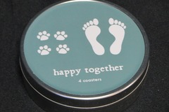 Selling: Happy Together Coaster Set in a Tin Gift Set