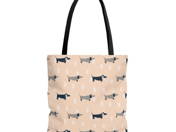 Selling: Free Shipping - Dachshund Tote Bag Large Sausage Dog Lover