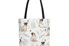 Selling: Free Shipping - Pug Tote Bag Large 