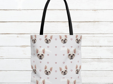 Selling: Free Shipping - French Bulldog Tote Bag