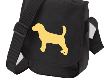 Selling: Beagle Bag Cream Beagle on Shoulder Bag Great Beagle Gift