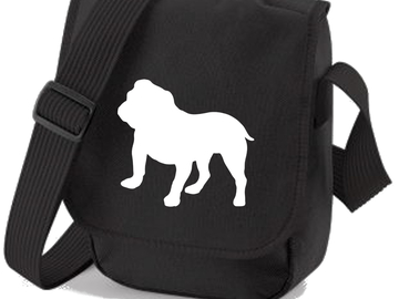 Selling: Bulldog Bag White English Bulldog Shoulder Bag Bulldog Gift