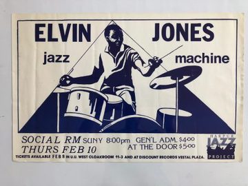 Selling with online payment: Elvin Jones's Poster #82, Social RM, New York, 17″ x13″
