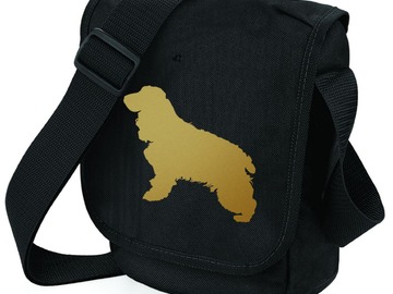Selling: Cocker Spaniel Bag Gold Colored Dog on Shoulder Bag Gift