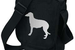Selling: Silver Color Scottish Deerhound Dog on Shoulder Bag Gift