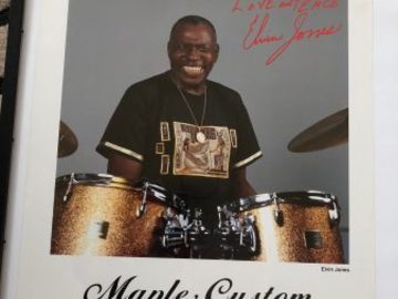 Selling with online payment: Elvin Jones’s Yamaha  2 Sided Poster. 28"x20"