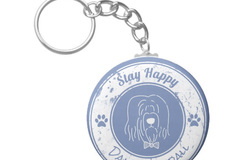 Selling: Stay Happy Key Chain - Dandy Randall