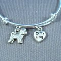 Selling: Bichon Frise Puppy, I Love My Dog, Stainless Steel Bangle