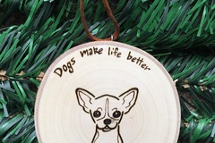 Selling: Chihuahua Dog Christmas Ornament/Personalized Dog Ornaments