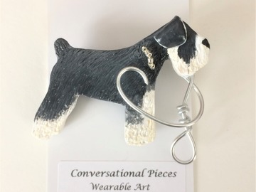 Selling: Schnauzer Dog Brooch