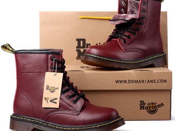 Vente avec paiement en ligne:  Bottes Hommes Chaussures Martens En Cuir D'hiver Garder 