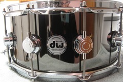 VIP Member: DW Collectors Series Snare Drum Black Nickel Over Brass w/Chrome 