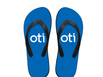 Vente avec paiement en ligne: Bleu OTI Mots Logo Personnaliser Bascules pour Shlomi