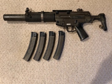 Selling: G&G Top Tech MP5SD6 With 4 Mags