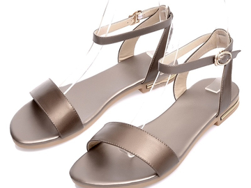 Vente avec paiement en ligne:  Plus taille 34-43 neuf de haute qualité en cuir véritable sandal
