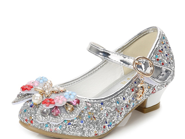 Vente avec paiement en ligne: Glitter Enfants Filles à talons hauts Chaussures Pour Enfants 
