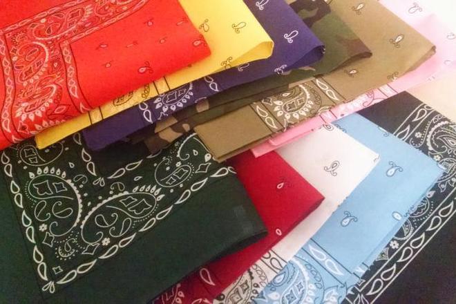 Scarves Temporary Face Cover Prevent Germs 100 assorted Head Wrap