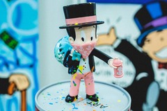 Selling: ALEC MONOPOLY X BH MONOPI HAND EMBELLISHED FIGURE AND SINGED