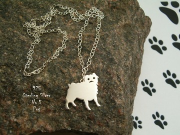 Selling: Necklace Pug * 925 sterling silver
