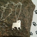Selling: Necklace Pug * 925 sterling silver
