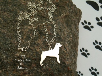 Selling: Necklace Rottweiler * sterling silver 925