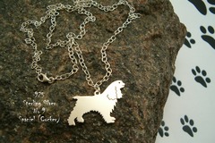 Selling: Necklace Cocker Spaniel * 925 sterling silver 