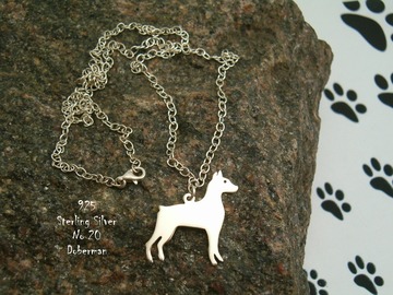 Selling: Necklace Doberman * 925 sterling silver