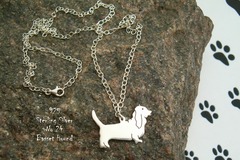 Selling: Necklace Bassett Hound * 925 sterling silver