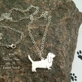 Selling: Necklace Bassett Hound * 925 sterling silver