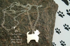 Selling: Necklace West Highland Terrier * 925 sterling silver
