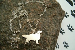 Selling: Necklace Golden Retriever * 925 sterling silver