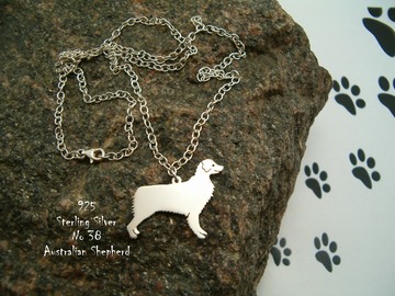 Selling: Necklace Australian Shepherd * 925 sterling silver