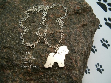 Selling: Necklace Bichon Frise * 925 sterling silver