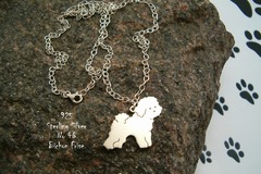 Selling: Necklace Bichon Frise * 925 sterling silver