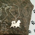 Selling: Necklace Chihuahua long haired * 925 sterling silver